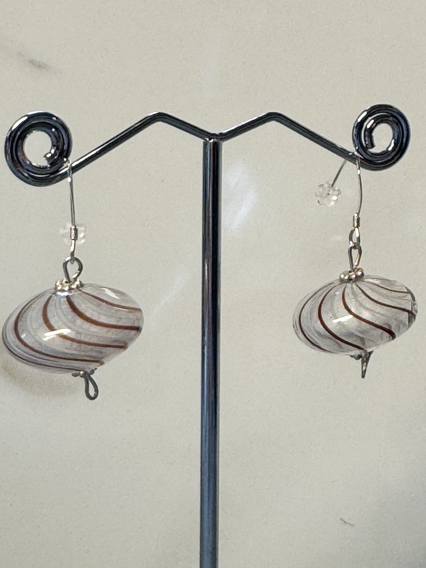 Fun hand-blown glass earrings