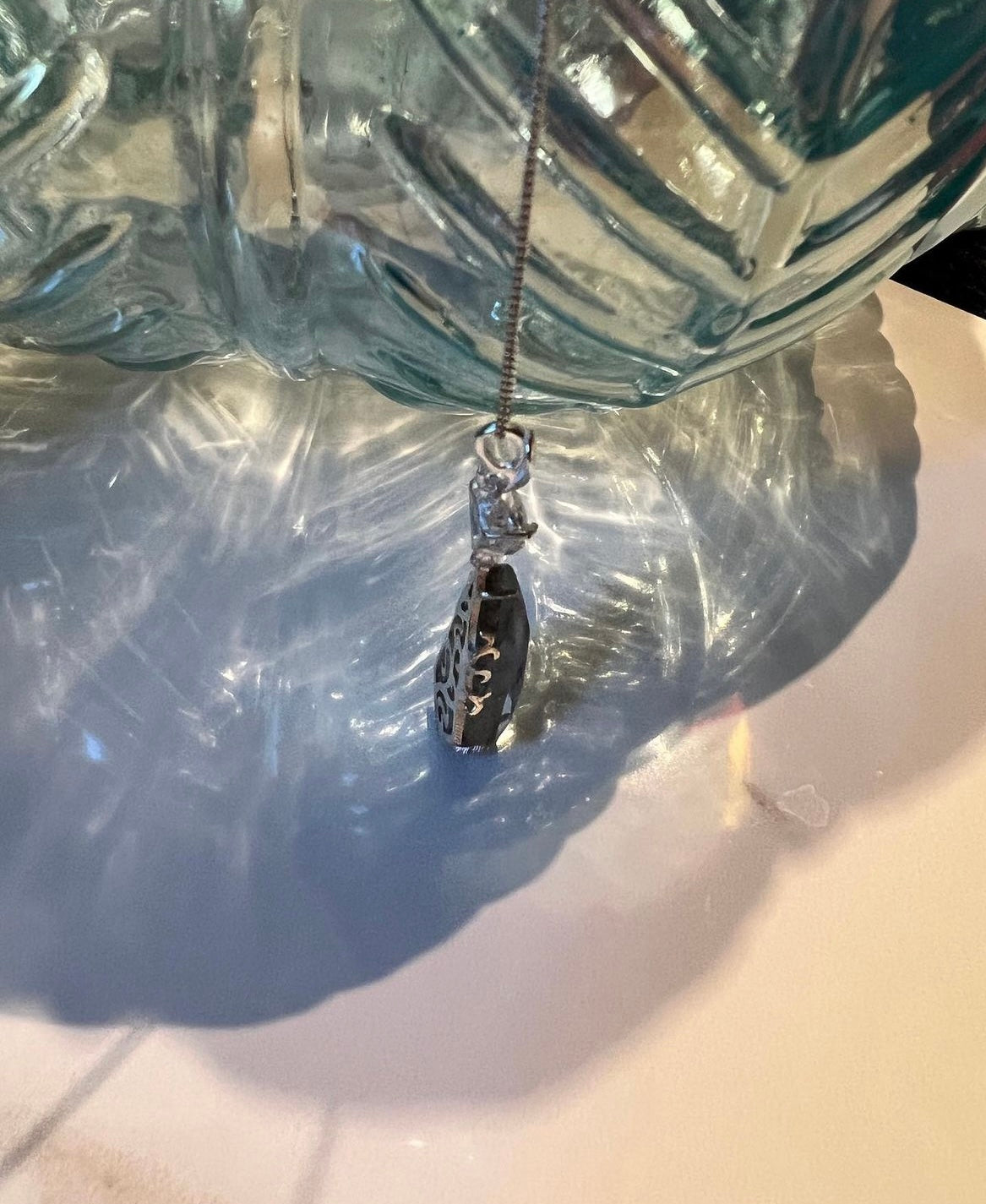 Labradorite and Moissanite necklace