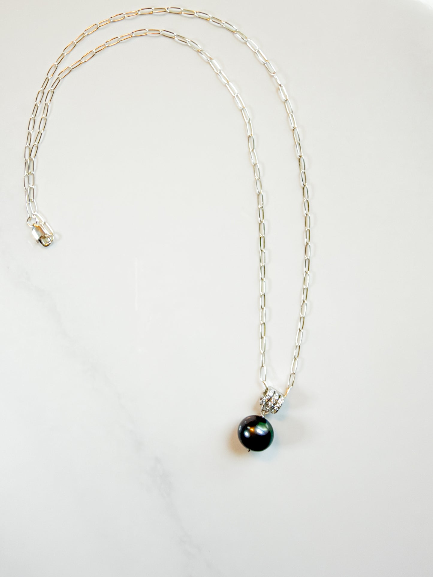 Green blue Freshwater Pearl pendant