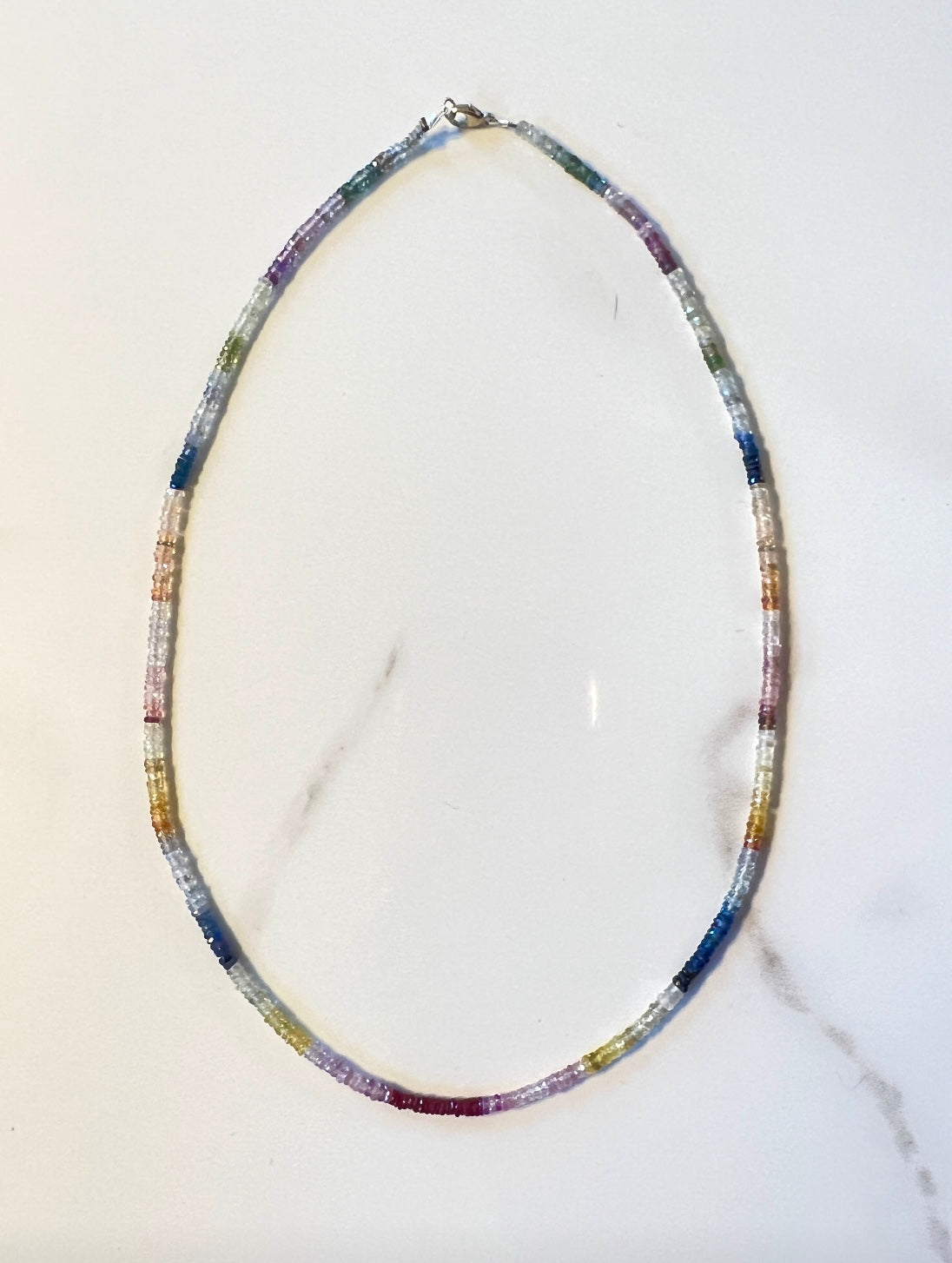 Multicolored Sapphire necklace