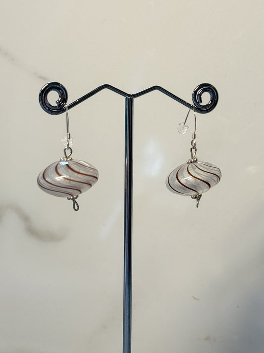 Fun hand-blown glass earrings
