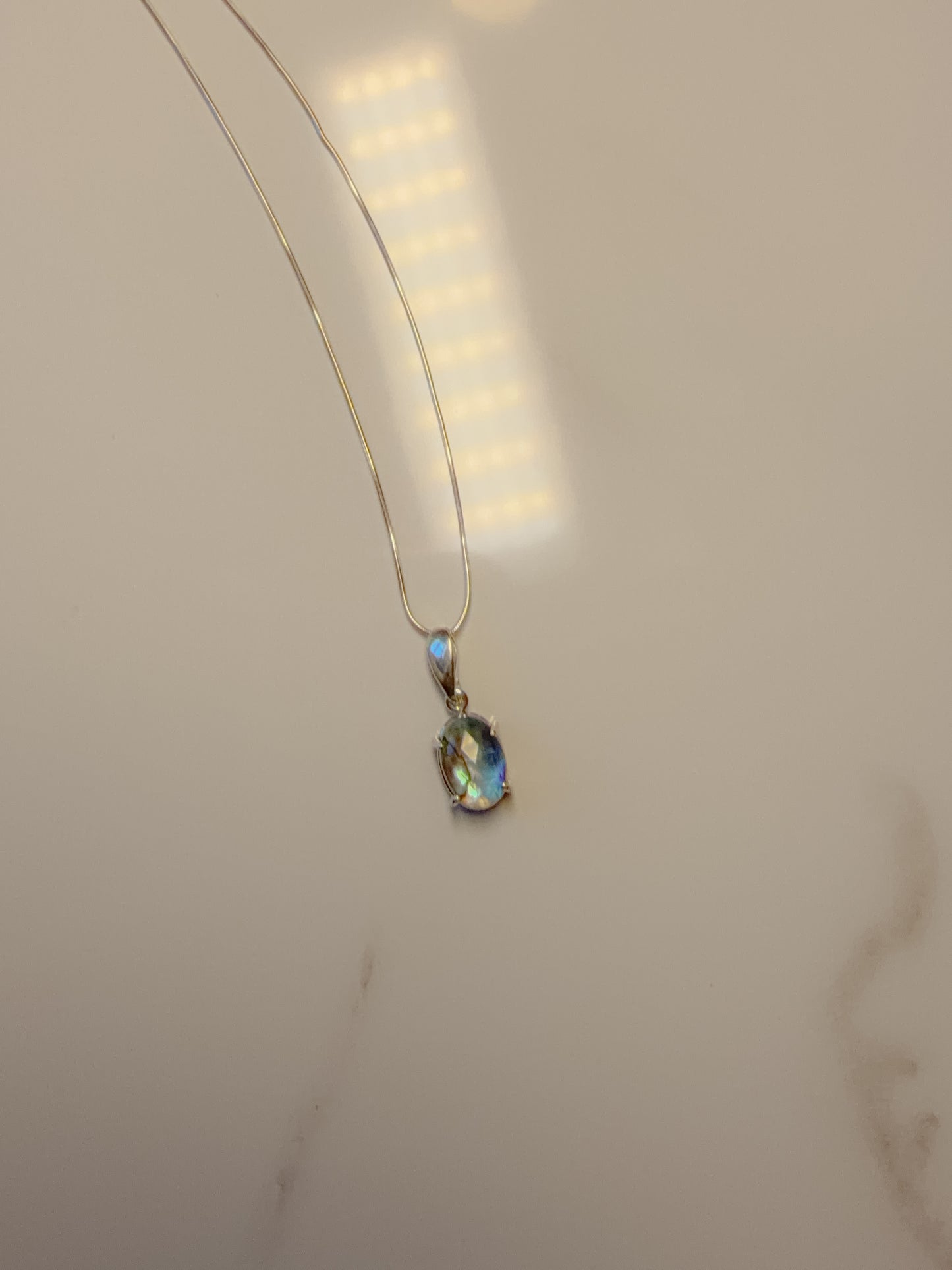 Mother of Pearl triplet pendant