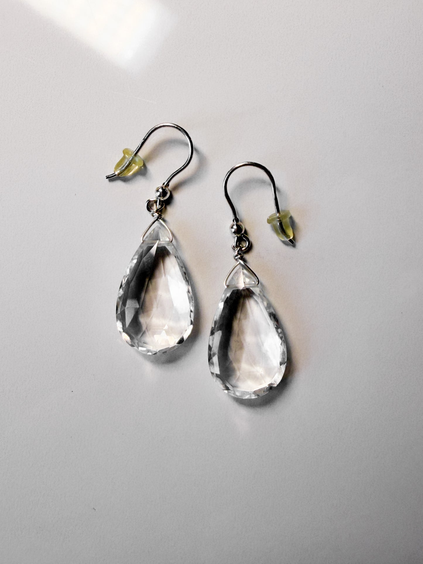 Clear Crystal Quarts earrings