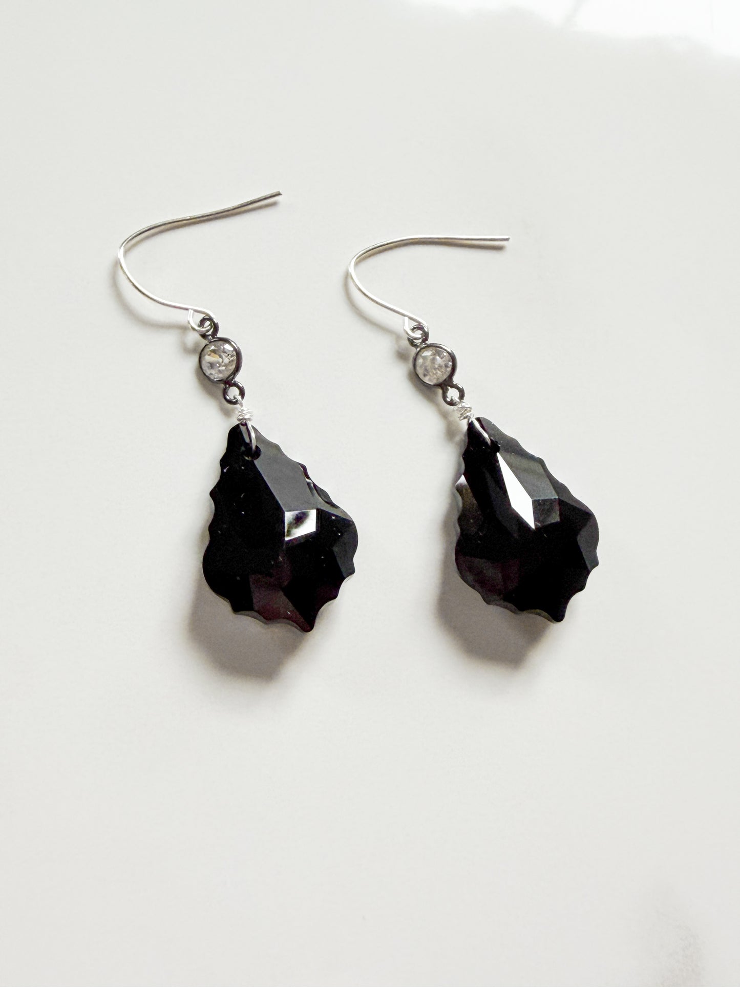 Fancy Jet earrings