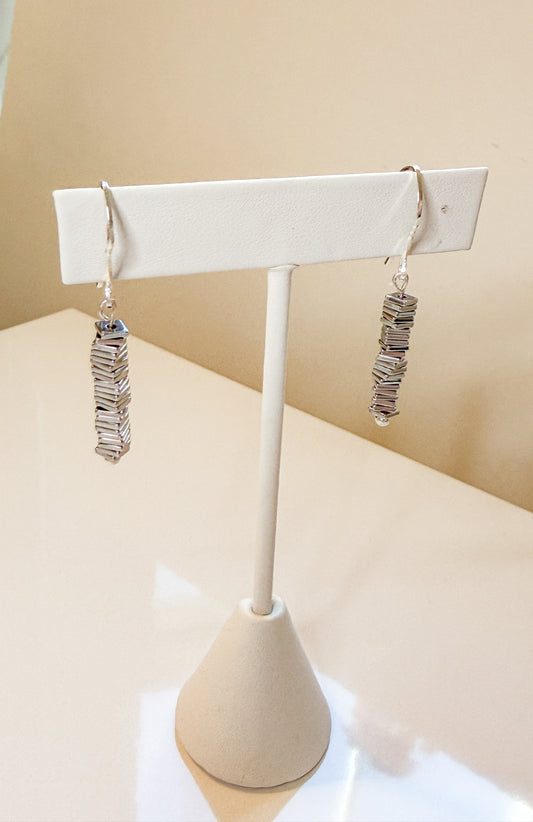 Kinetic Hematite earrings