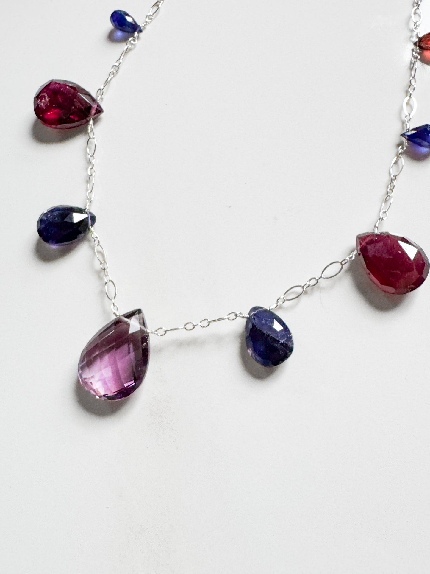 Multi-gemstone necklace