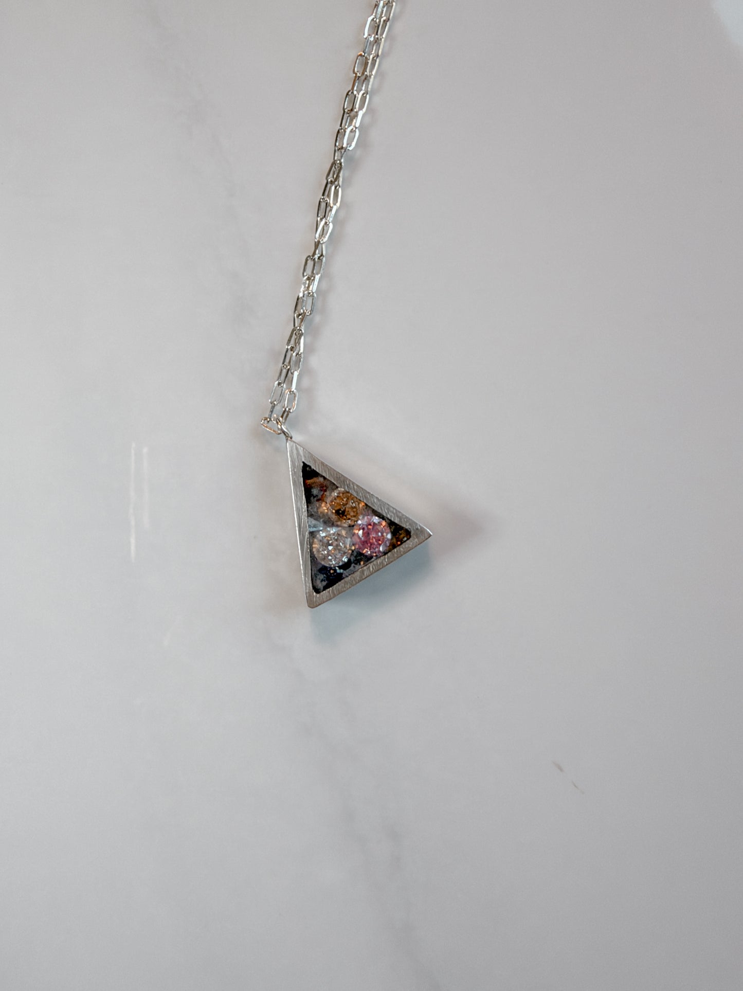 Sterling box pendant