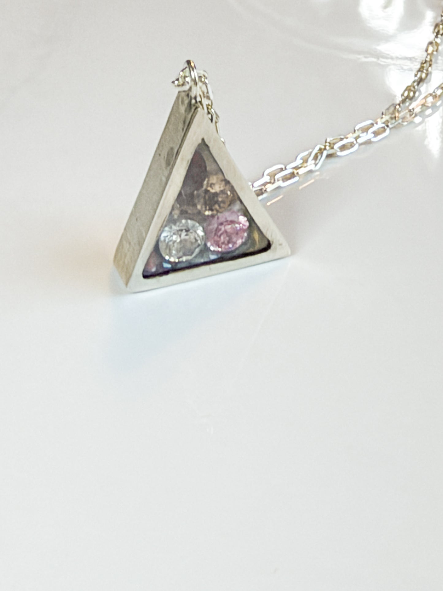 Sterling box pendant
