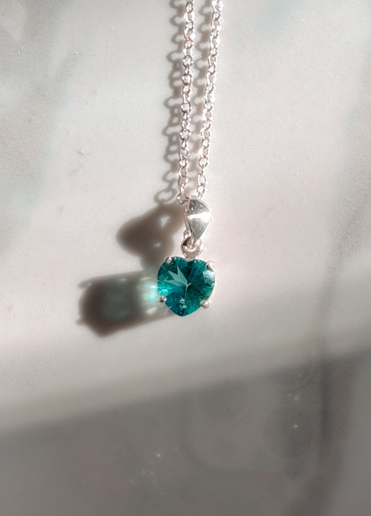 Apatite Heart in Sterling