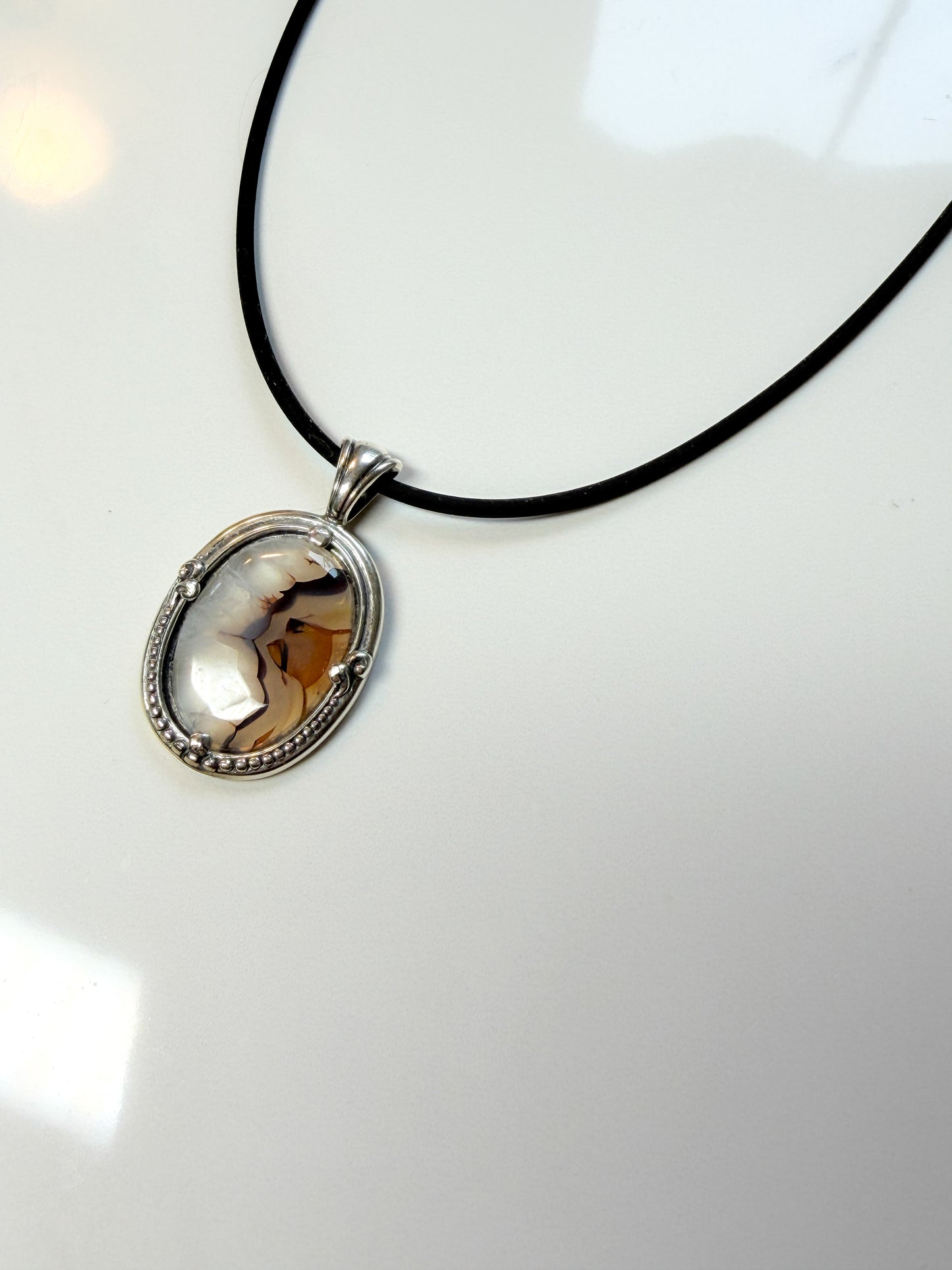 Dendritic Agate pendant