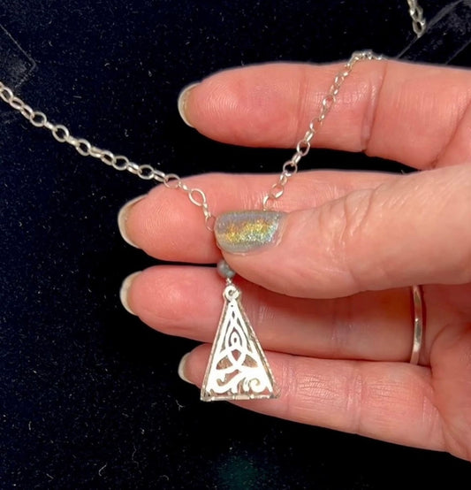 Mystic Trifold Sterling Pendant