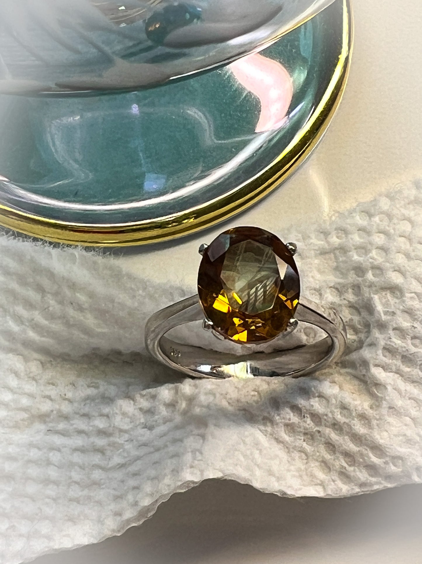 Color changing Zandrite Sterling ring